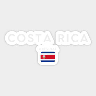 Costa Rica flag, costa rican flag Sticker